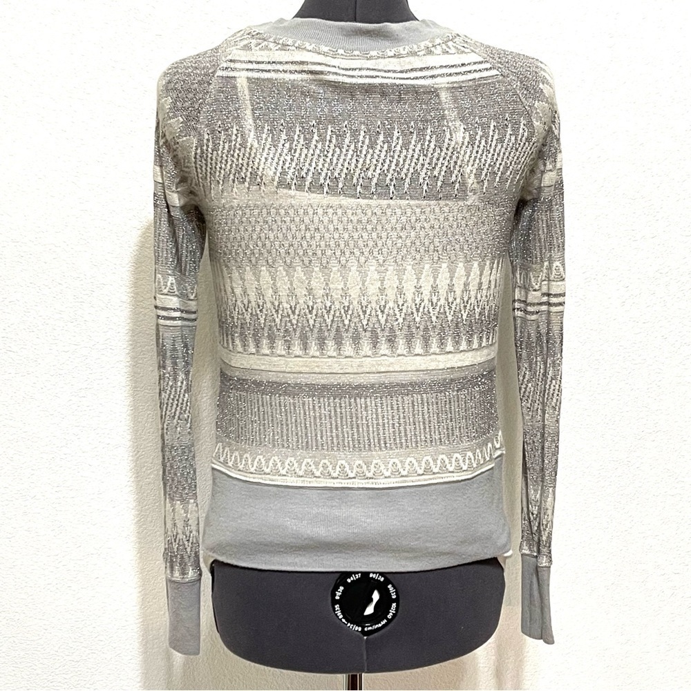 Anthropologie Postmark Woman WOOL Grey Button Down Cardigan Sweater Size S - Picture 4 of 13